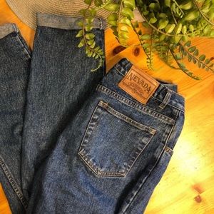 Nevada blue denim straight leg/boyfriend jeans